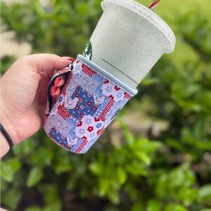 Chicken Floral Patchwork Cup Holder